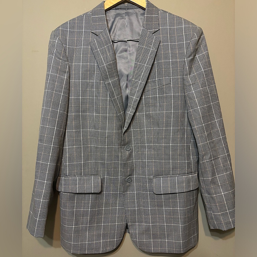 LEE’S de PARIS Vintage Plaid Checked Tailored Blazer